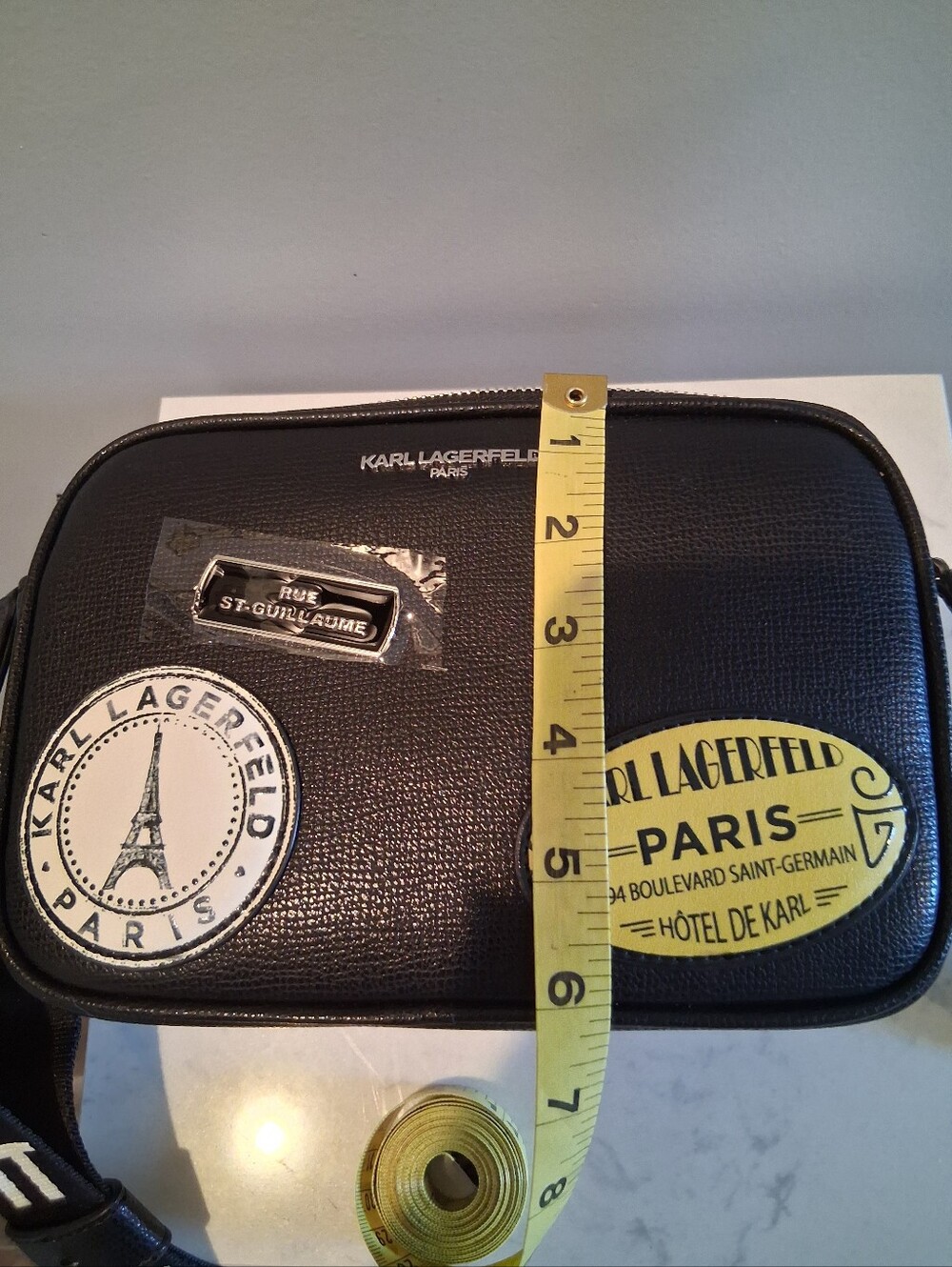 Karl Lagerfeld Double Zipper Black Bag - Picture 6 of 10